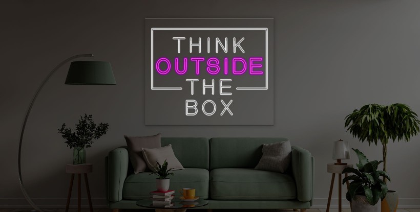 Neón Think outside the box