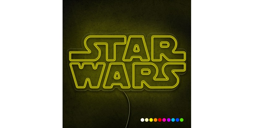 Neón inspiración logo Star Wars