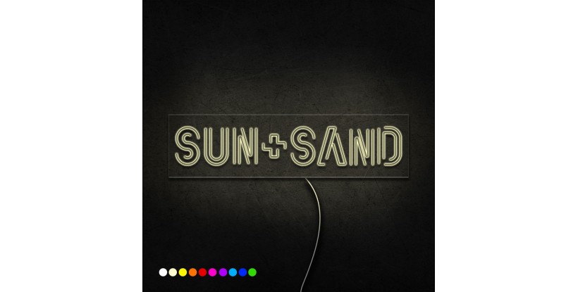 Neón sun+sand