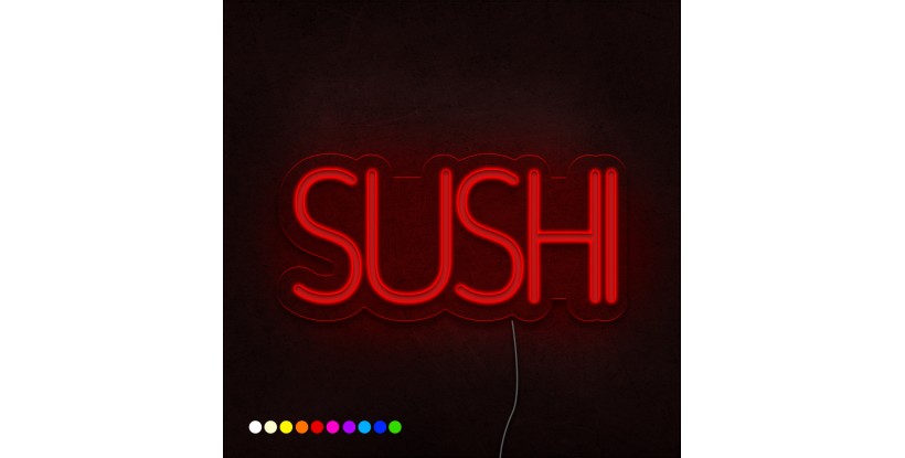 Neón letras SUSHI