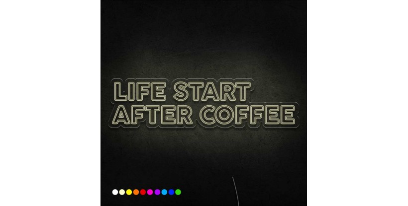 Neón Life start after coffee