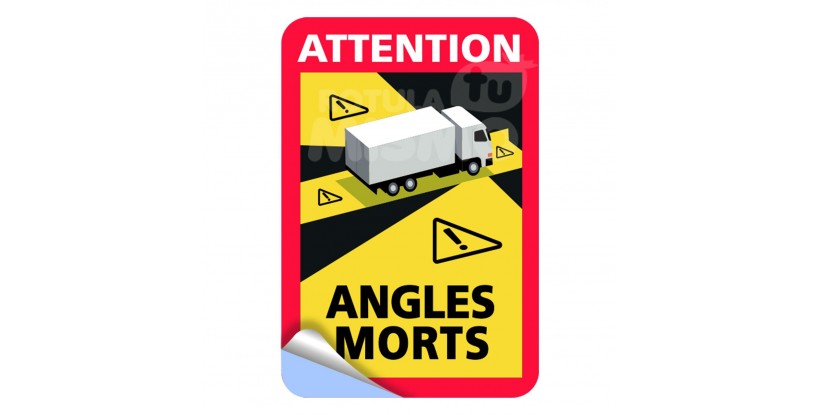 Vinilos attention angles morts