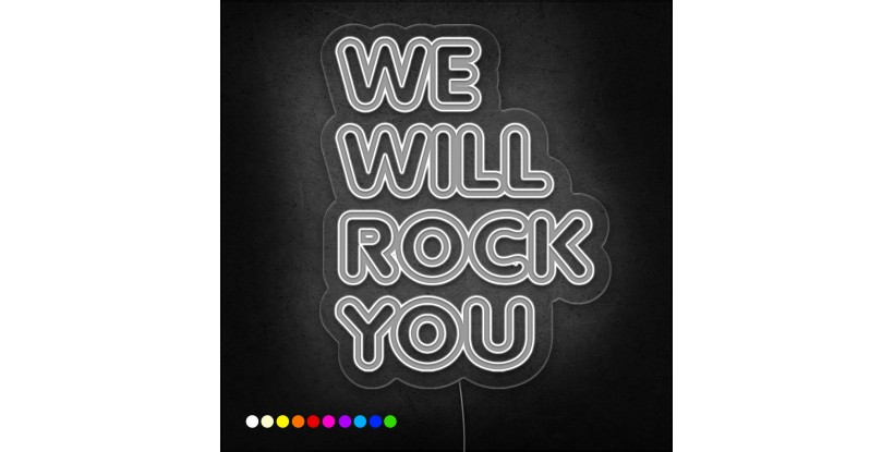 Neón We will rock you