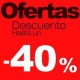 Cartel Rebajas Ofertas -40%