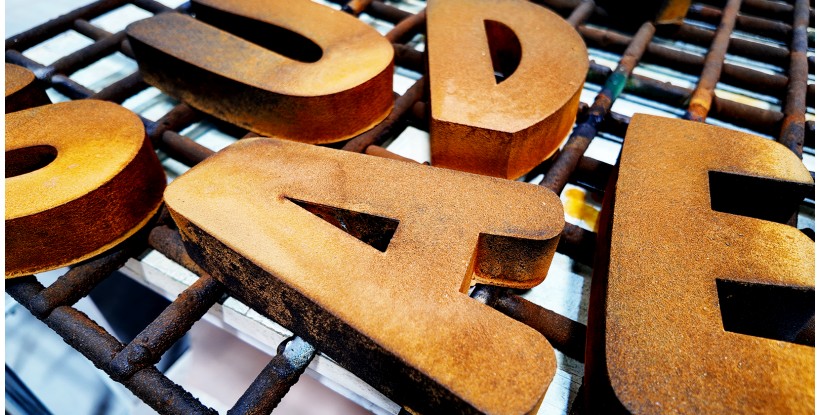 Letras de acero Corten