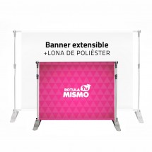 Banner extensible con lona