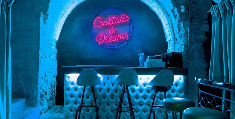 Cocktail & dreams neon