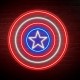 Neón Escudo Capitán America